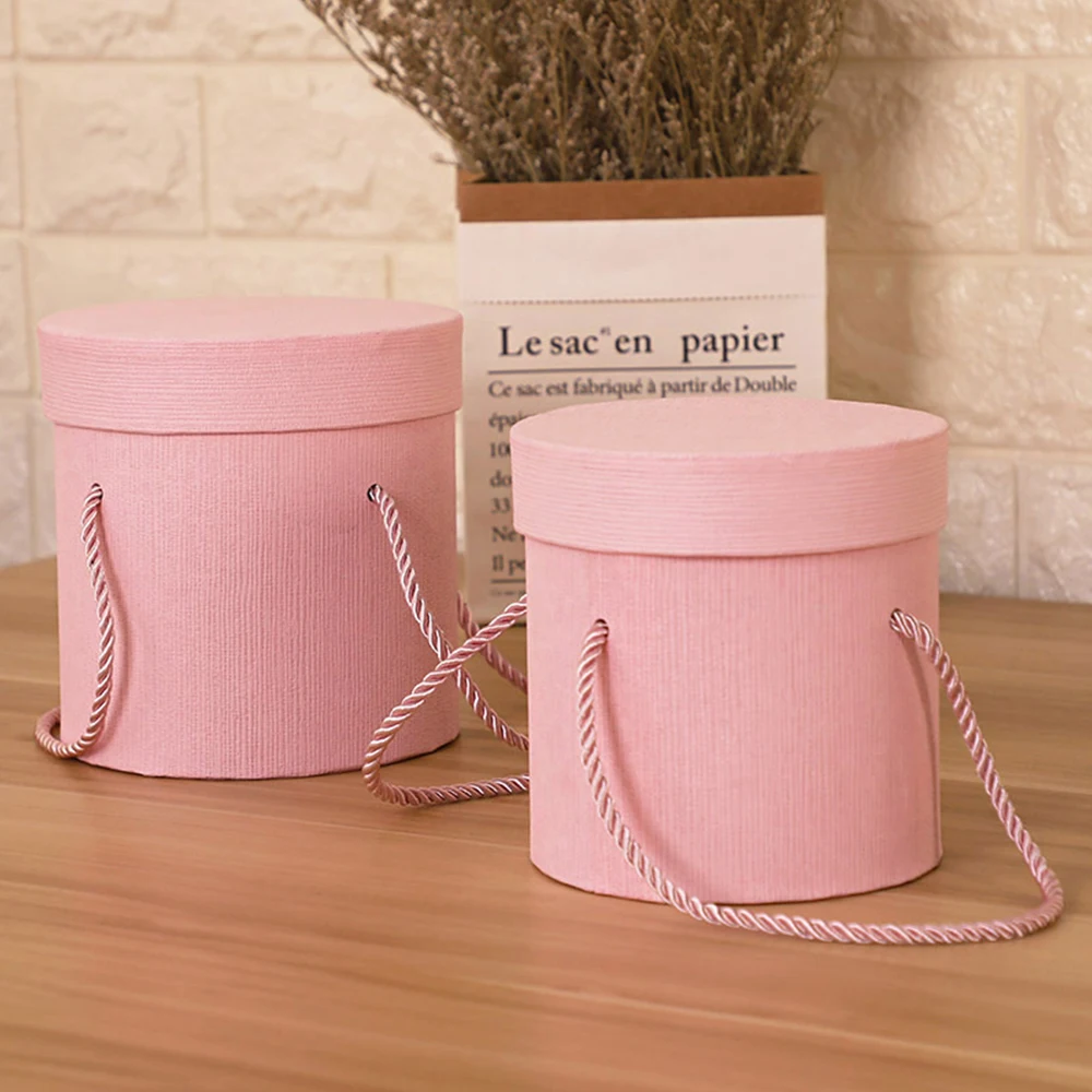 Оптовая продажа мини подарочная коробка для упаковки сухих цветов букет ваза