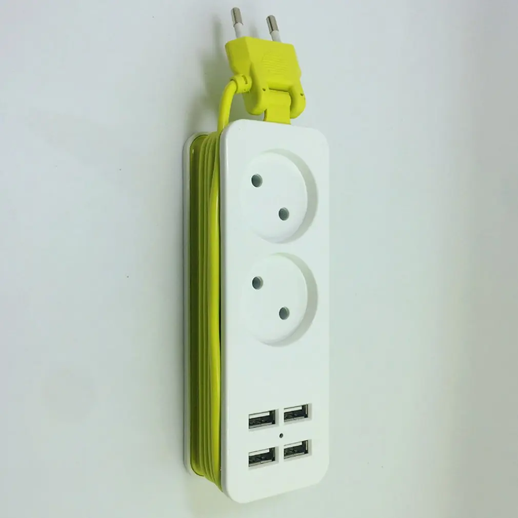 Лидер продаж новинка зарядное устройство с 4 USB-портами и 2 розетками сетевой