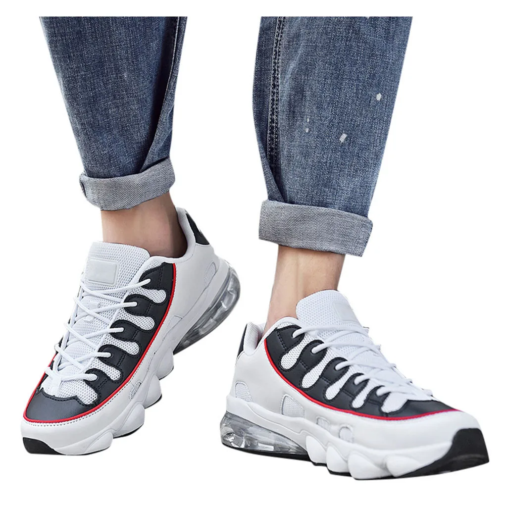 Мужские тканые дышащие кроссовки для улицы Ультра-светильник повседневная обувь