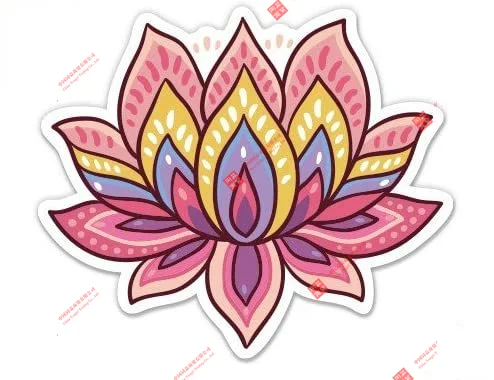 

Creative Car Sticker GT Graphics Lotus Flower Cute Yoga Meditation Laptop Sticker Waterproof Decal Vinyl Racing Helmet Stickers