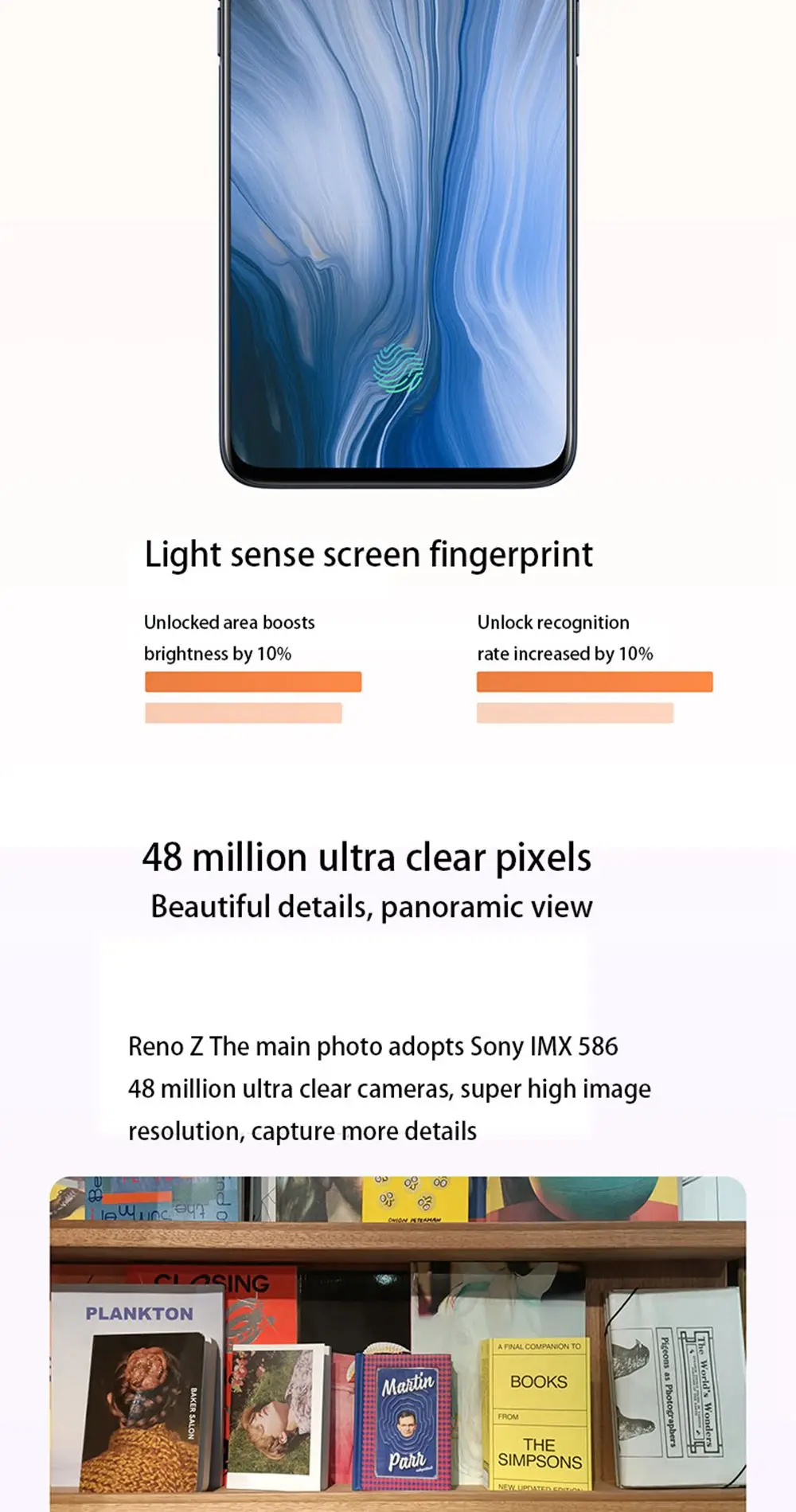 DHL Быстрая смартфон Oppo Reno Z Android 9,0 6," ips 2340X1080 6 ГБ ОЗУ 256 Гб ПЗУ Мп+ 32 МП экран отпечаток пальца