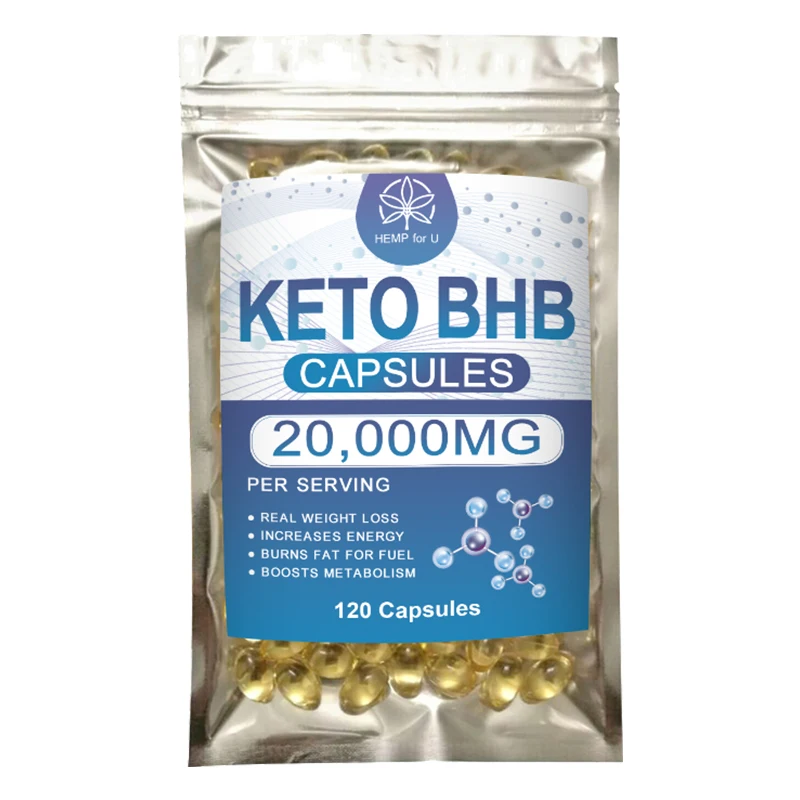 HFU Keto Capsules Ketone Slimming Supplement Fat Burner Suppress Appetite Boost Energy For Men and Women Weight Loss Prod