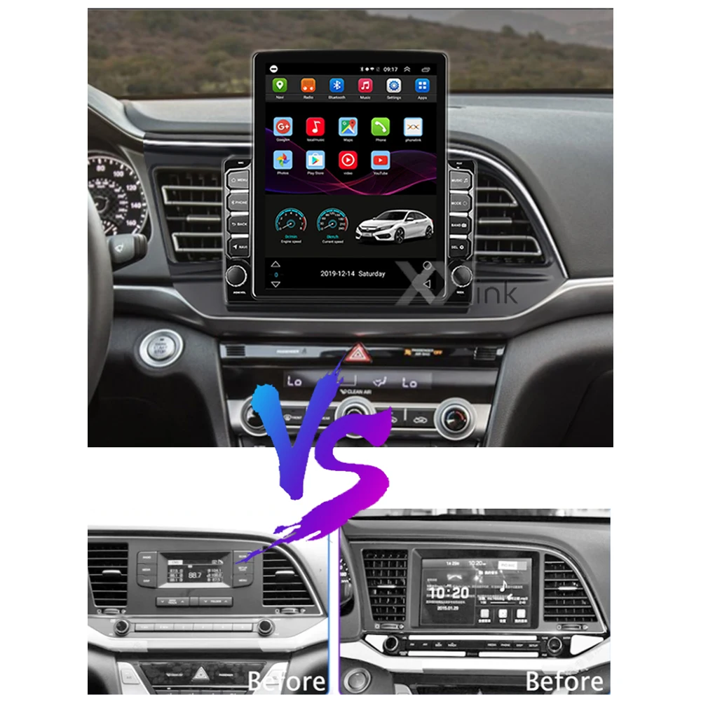 Вертикальный 9 7 &quotAndroid 8 1 2 din Автомобильный Радио Мультимедийный видео плеер Wifi GPS