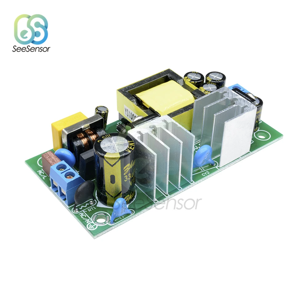 AC-DC 12V 2A 24W понижающий модуль питания переключатель AC 85V-265V to DC преобразователь