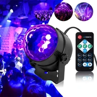 mini 3w uv purple led crystal magic ball led disco ball party light sound activated strobe stage projector light for party show