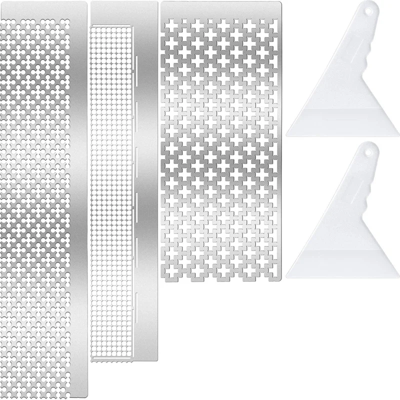 

Линейка для алмазной живописи, квадратная и круглая, с 699599520 пустыми сетками, 4 шт.