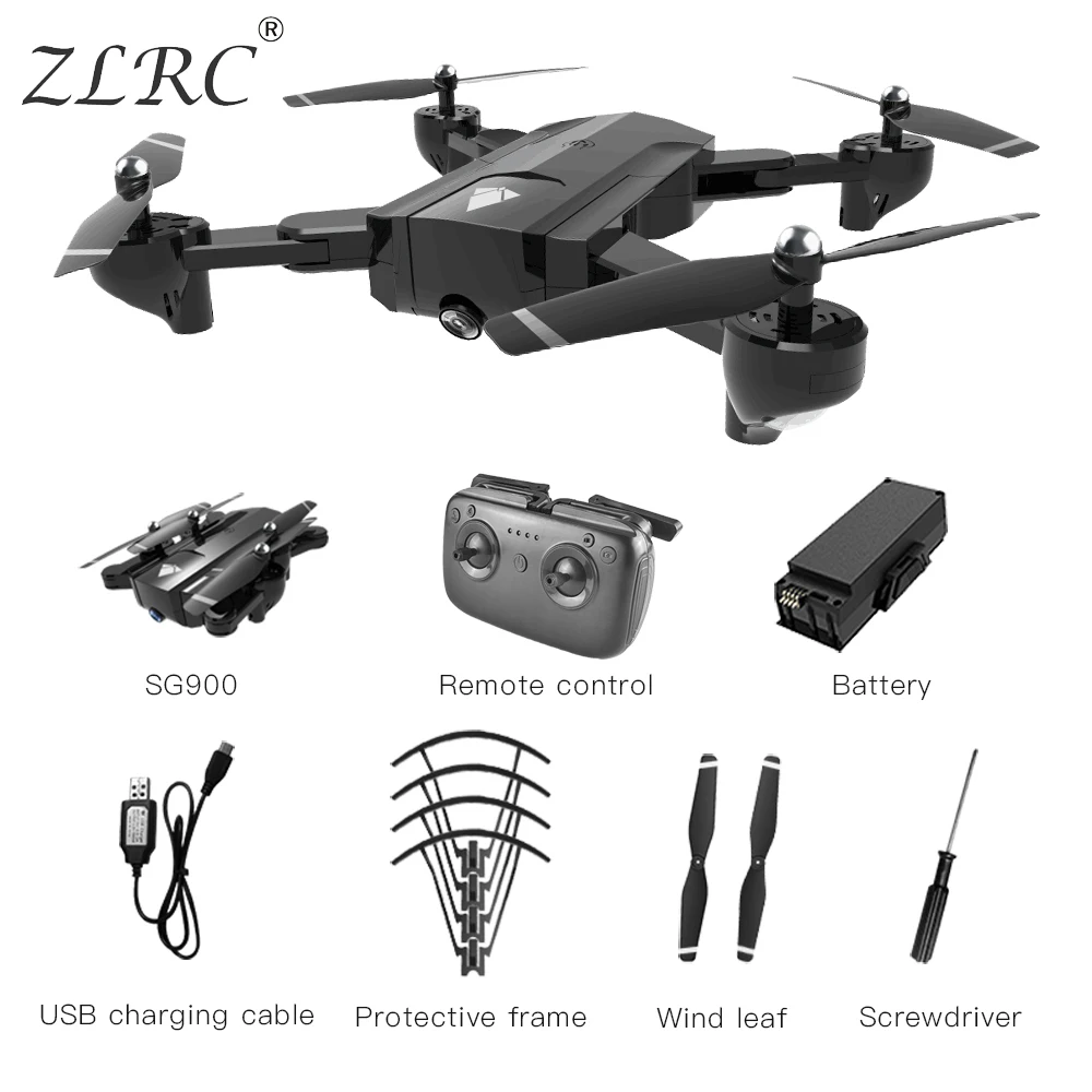 ZLRC SG900 дрона с дистанционным управлением двойной 720p/4K HD Камера X196 Квадрокоптер