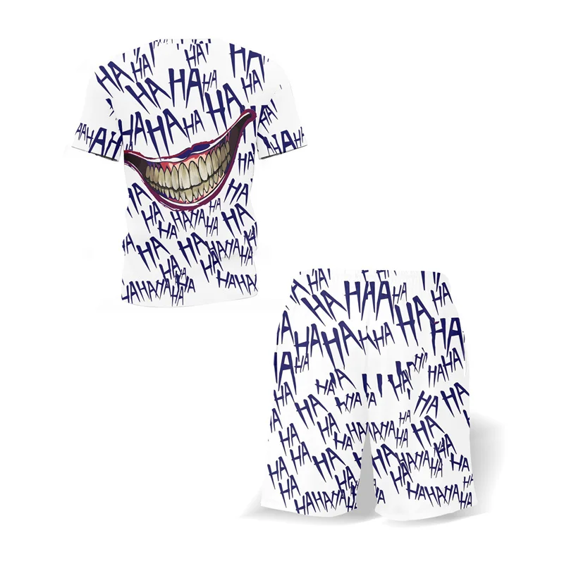 Футболка и шорты мужские с коротким рукавом пляжный комплект в стиле хип-хоп
