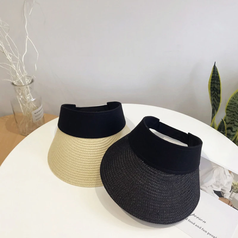 Шляпа женская Соломенная с широкими полями модная повседневная переносная
