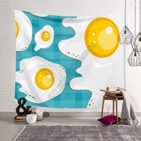 delicious food eggs tapestry 3d printed tapestrying rectangular home decor wall hanging 01