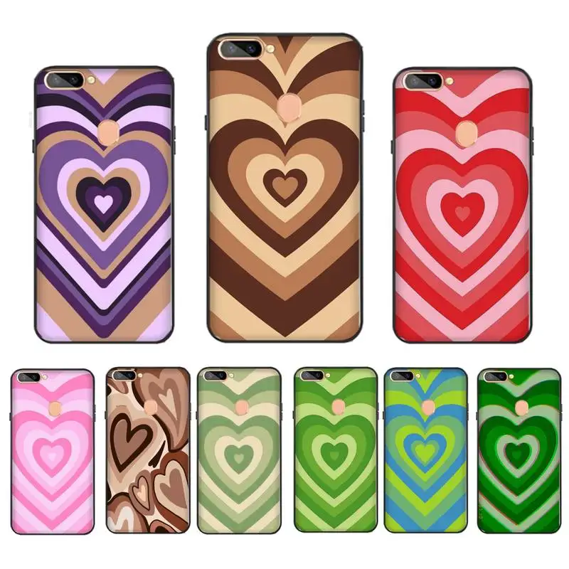 

Love heart Phone Case For OPPOa92020 Case For RealmeC3 6Pro 6 Reno2z Silicone Soft TPU Cool Phone Shell Coque