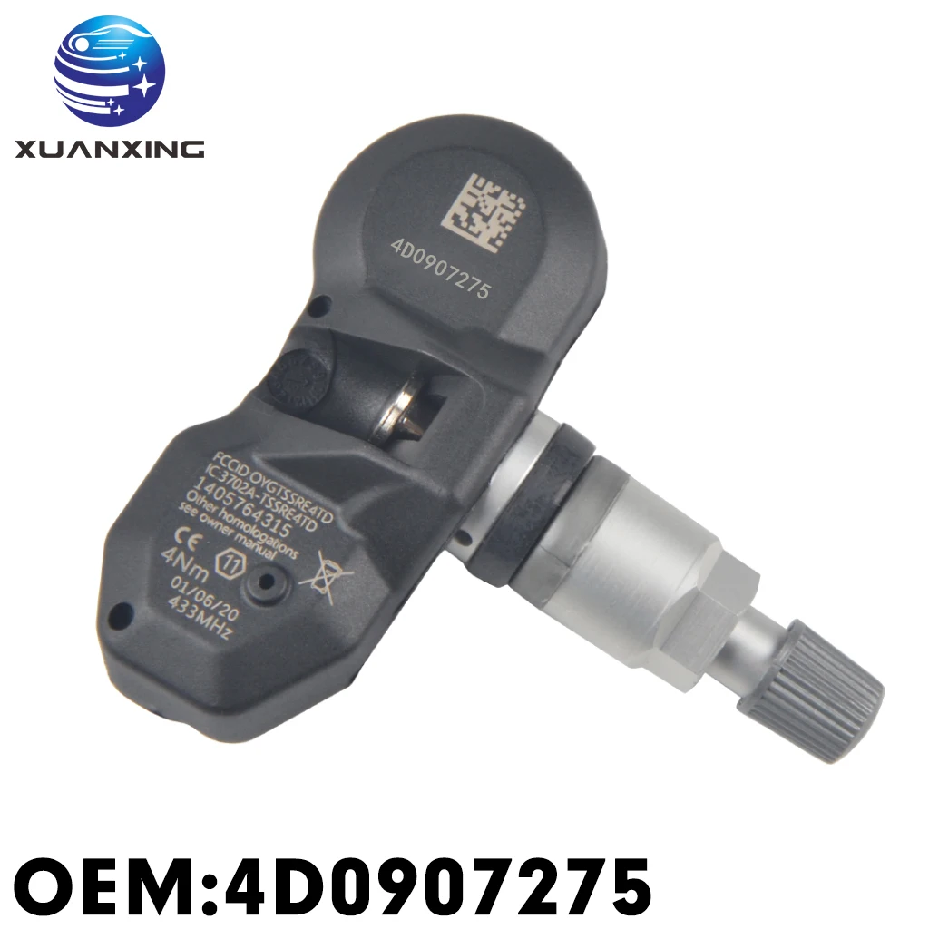 4D0907275 система контроля давления в шинах TPMS 433 МГц для Audi A8/2000-2009 A6/2000-2005 Volkswagen Phaeton/2001-2007