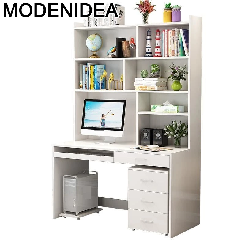 

Escritorio De Oficina Scrivania Ufficio Office Furniture Notebook Stand Laptop Tablo Bedside Desk Computer Table With Bookshelf