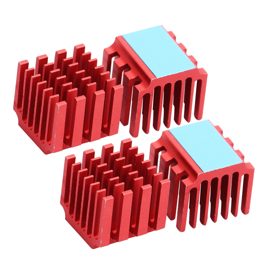 

3D Printer Parts 4pcs Aluminum Stepper Driver Cooling Heatsink TMC2100 Red