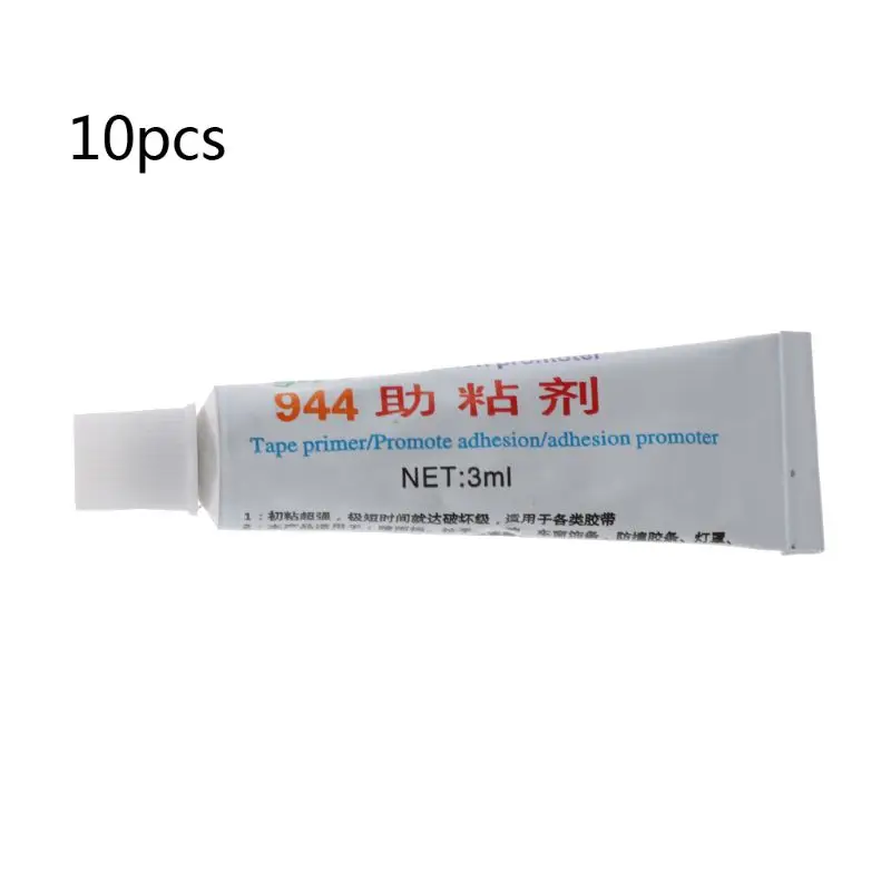 

10Pc 944 Tape Adhesion Promoter Car Mirror Stick Glue Primer Vinyl Wrap Adhesive