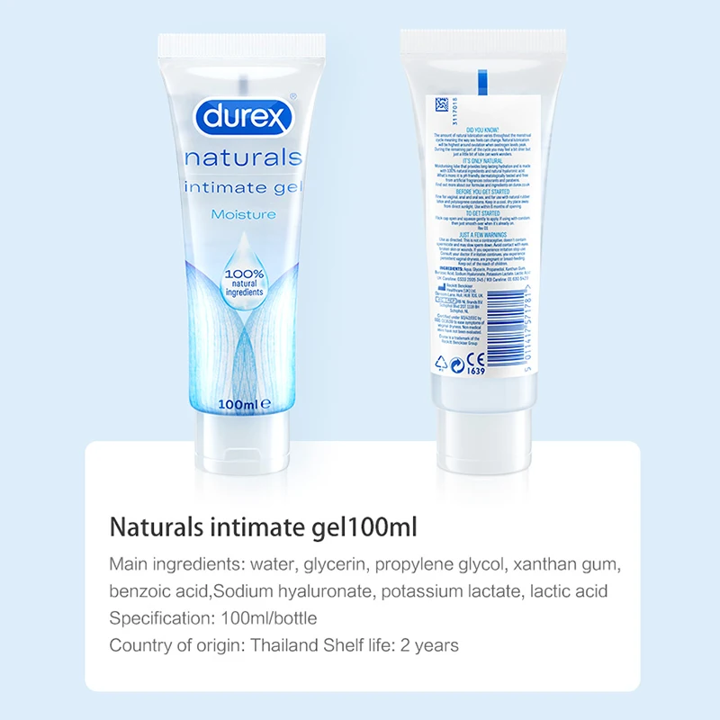 Лубрикант Durex NEW Naturals с гиалуроновой кислотой лубрикант на водной основе для