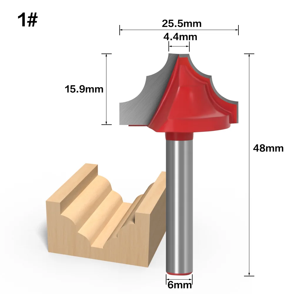 6 мм с открытым концом на шнурках орнаментом для создания выпуклой филенки