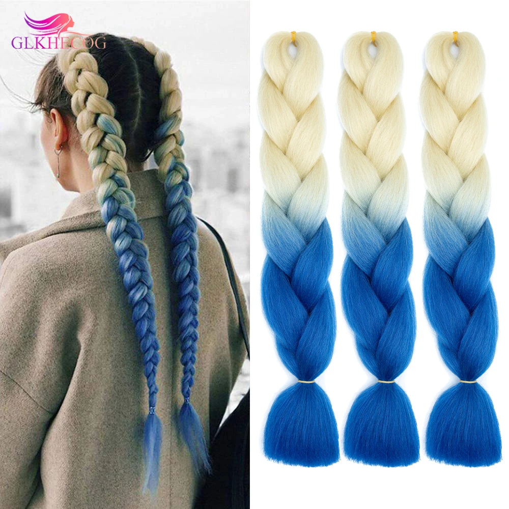 

Оптовая продажа синтетических косичек Джамбо длиной 24 дюйма, цветные косички Омбре для вязания крючком, оптовая продажа удлинителей волос ...