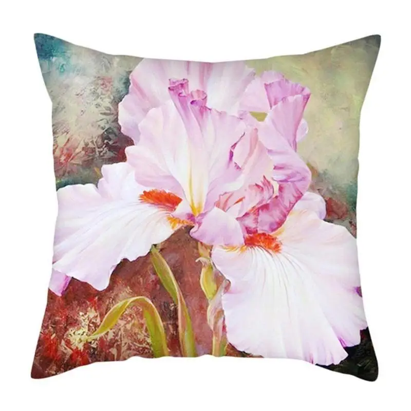 

Vintage Flower Series Pillow Cover Home Sofa Back Cushion Decorative Home Pillowcase Office Case Throw Flower For Bedroom K9J0