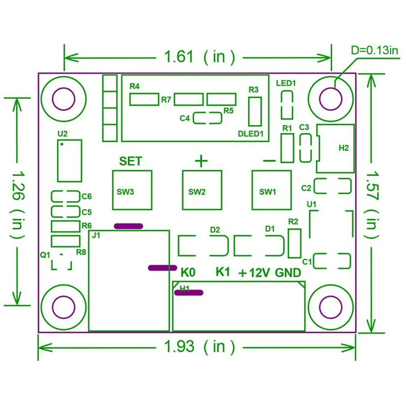 

4PCS W1209 DC Digital Temperature Controller Module Electronic Temperature Temp Control Module Switch with Acrylic Case