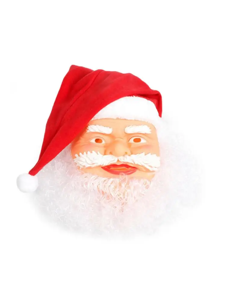 Маска Санта Клауса Реалистичная латексная маска на все лицо забавный реквизит