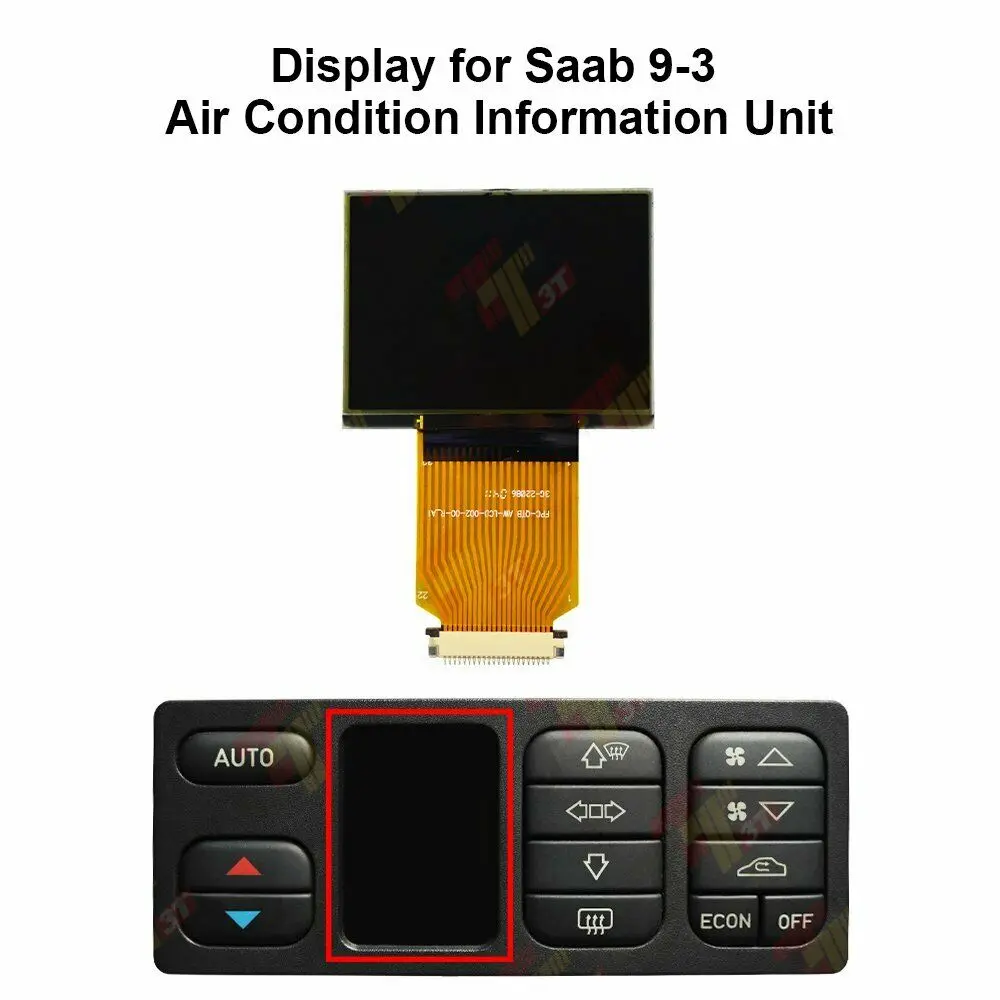 ЖК-дисплей Дисплей для 1998-2003 SAAB 93 9-3 ACC кондиционер климата ремонт пикселей на