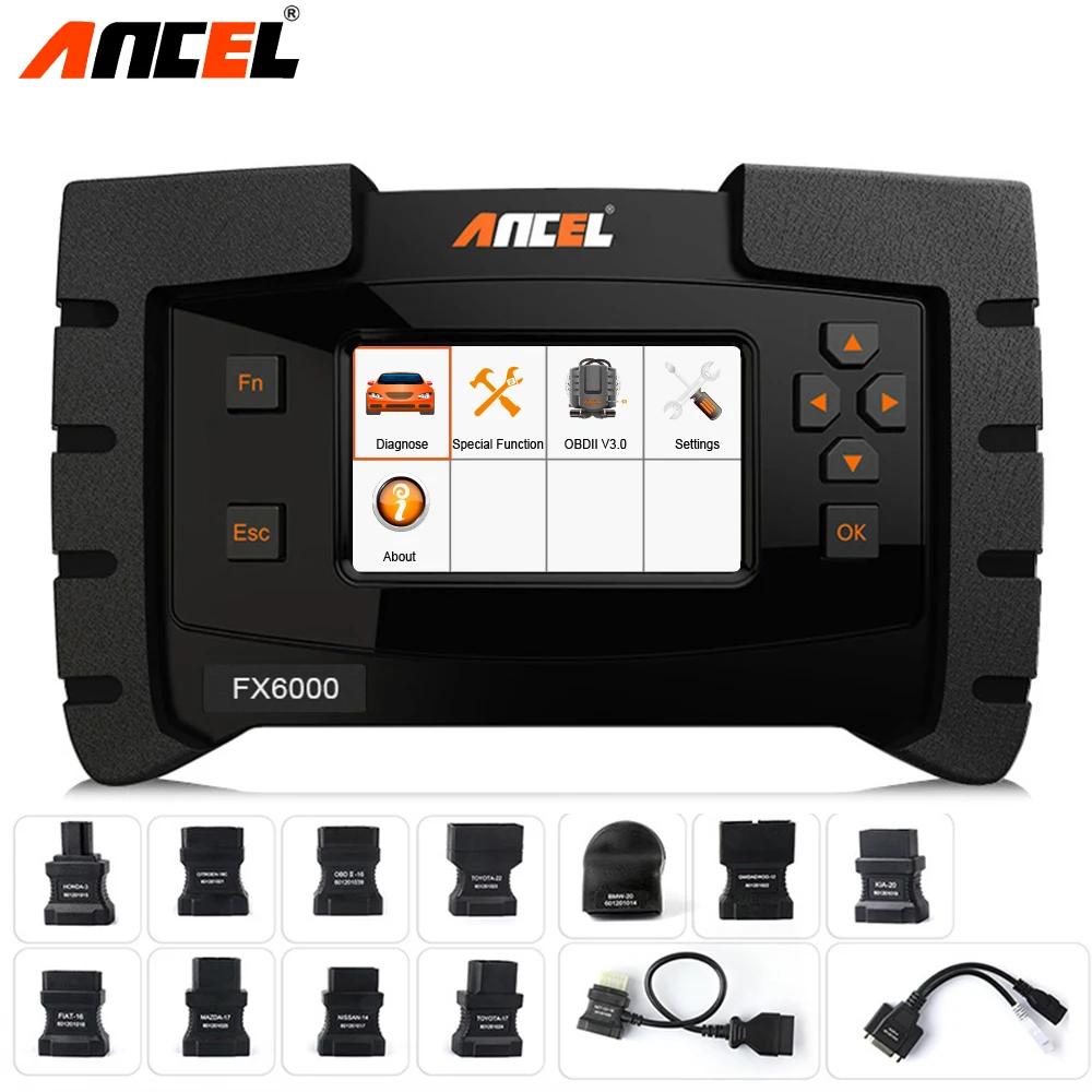 Ancel FX6000 профессиональный диагностический сканер OBD2 автомобильный инструмент