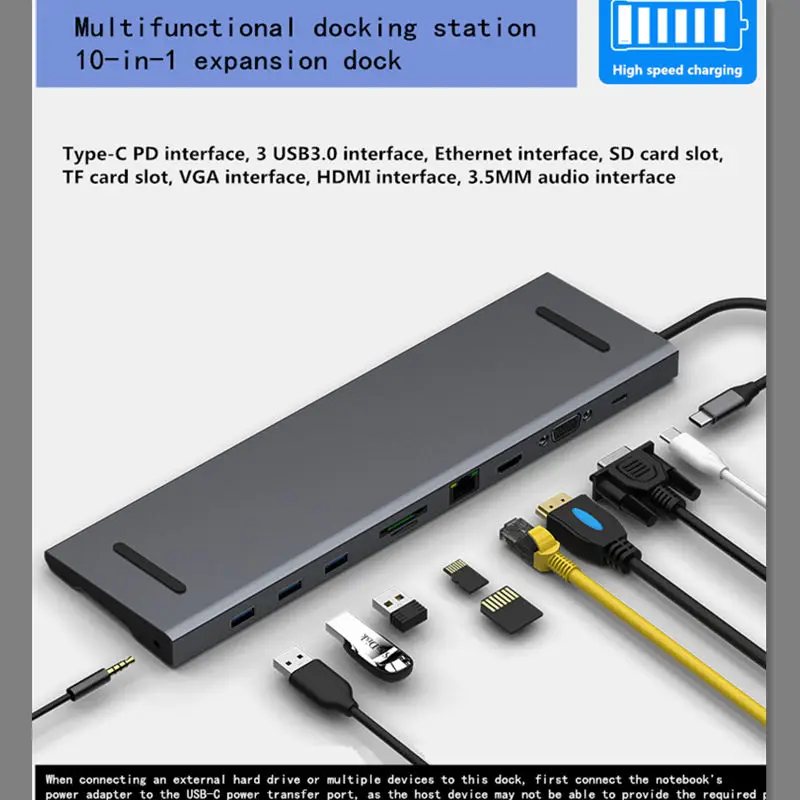 Type-C PD концентратор USB3.0 Ethernet подключение для смартфона huawei Xiaomi MacBook Расширение