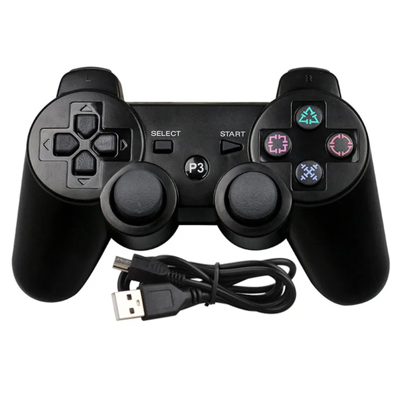 

Black for PS3 Wired Joystick USB Wired Gamepad for PS3 Dual Vibration Joypad for PS3 Controller Game Pad