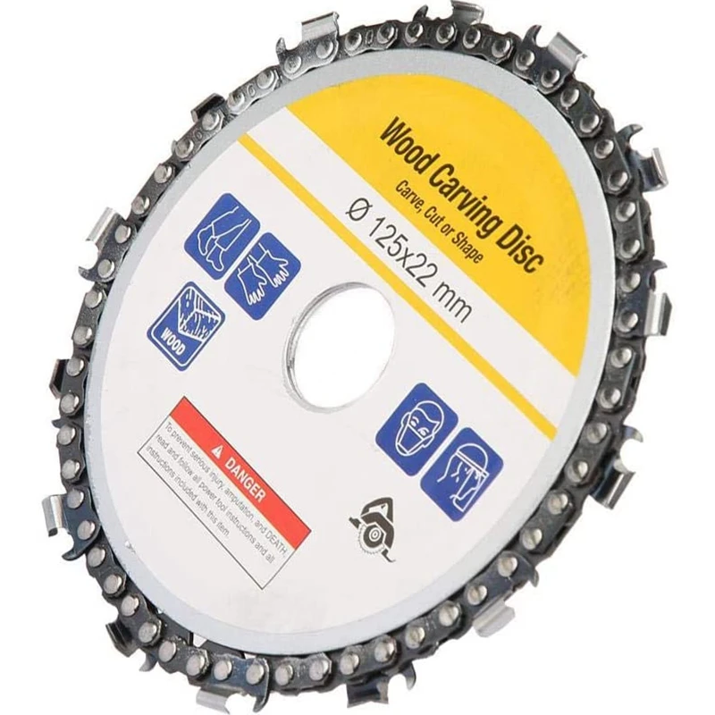 

3Pcs 5 Inch 14 Tooth Grinder Chainsaw Disc for Cutting Wood Saw Blade Chain Circular 125X22mm