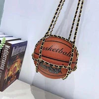 basketball shaped bag personality shoulder bag creative hand luggage shoulder chain diagonal package