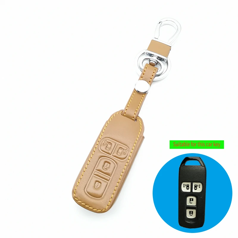 Модный стильный кожаный чехол для ключей мотоцикла Набор Honda n one N BOX wagon Plus 2018