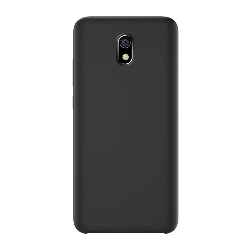 Черный Для Red mi 8A чехол Solf Жидкая силиконовая задняя крышка для Xiaomi mi 8 Lite SE 9 Se 9T mi x 3 для Red mi Note 8 7 6 Pro 7A 6A F1 чехол - Цвет: Черный