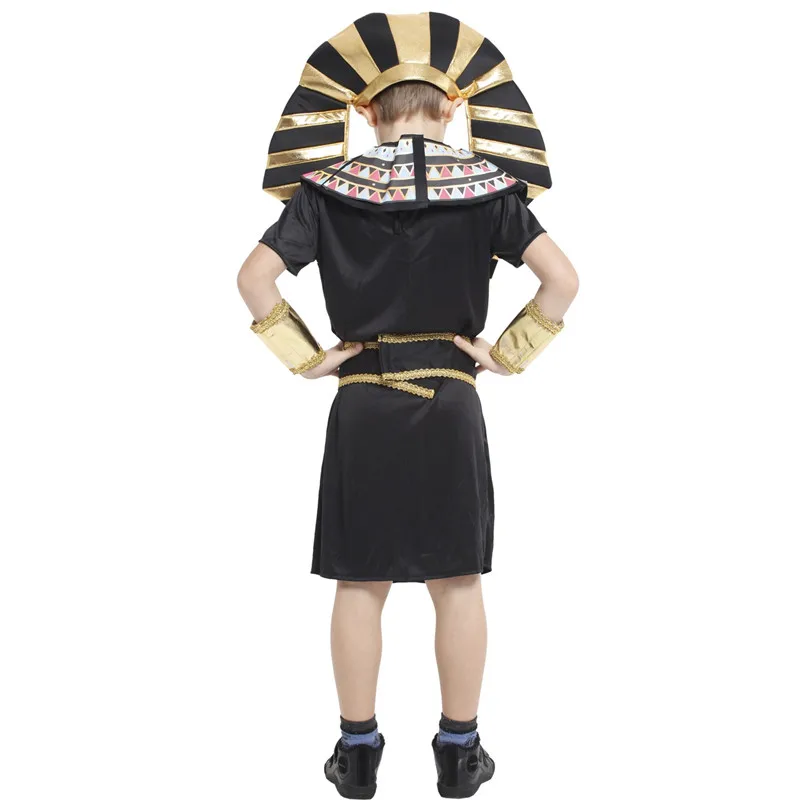 M-XL для мальчиков и детей фараон Египта детские костюмы косплея на Хэллоуин
