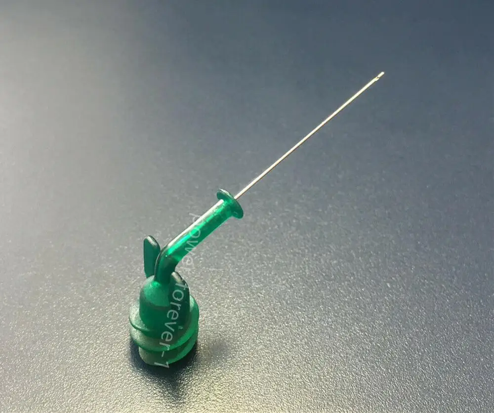Зеленый 30GA гибкий Стоматологический Ирригатор наконечники NaviTip стиль Apex
