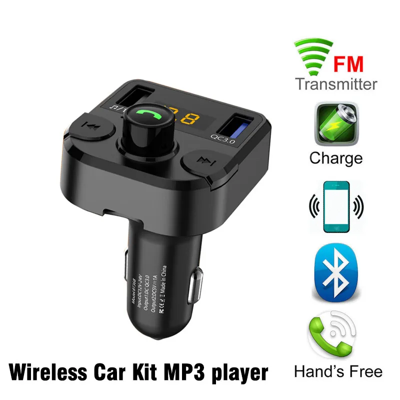 FM трансмиттер Bluetooth 5 0 Aux аудио автомобильный mp3 плеер радио модулятор Зарядное