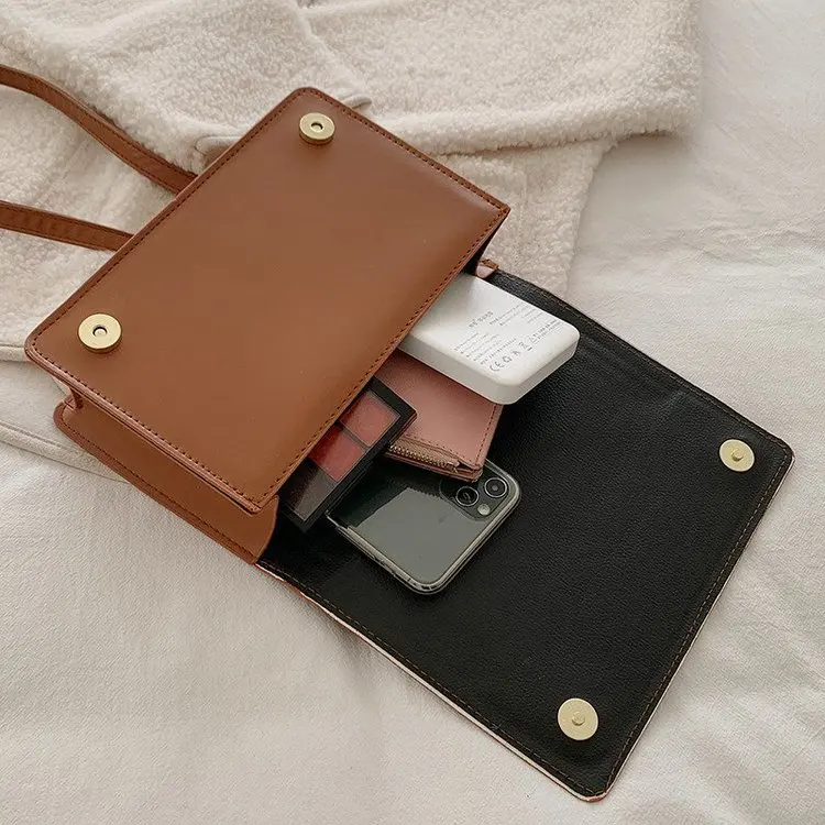 

Bags for Women 2021 New Crocodile Pattern Handbag PU Fashion Shoulder Bag Chain Lock Messenger Bag Small Square Bag