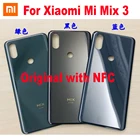100% оригинал для Xiaomi Mix3 Mi Mix 3 задняя крышка батарейного отсека дверная керамическая панель Задняя крышка корпуса с NFC части корпуса телефона
