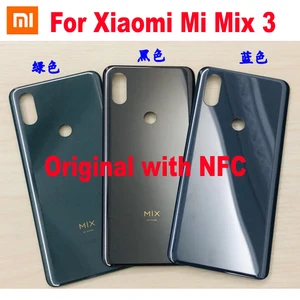 100% оригинал для Xiaomi Mix3 Mi Mix 3 задняя крышка батарейного отсека дверная керамическая панель Задняя крышка корпуса с NFC части корпуса телефона
