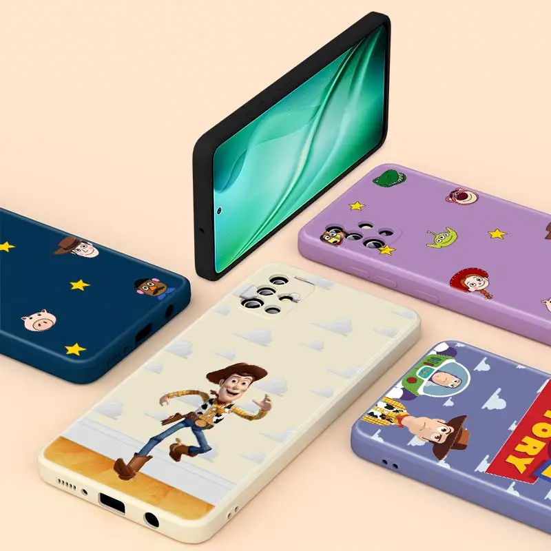 

Toy Story Animation Liquid Silicone For Samsung A91 A81 A72 A71 A52 A51 A50 A32 A31 A20 A30 A21S A20S A02 A01 Phone Case