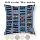 Локомотивная Коллекционная наволочка, хлопково-Льняная наволочка для диванных подушек, композитные поезда, британские рельсы, класс 47