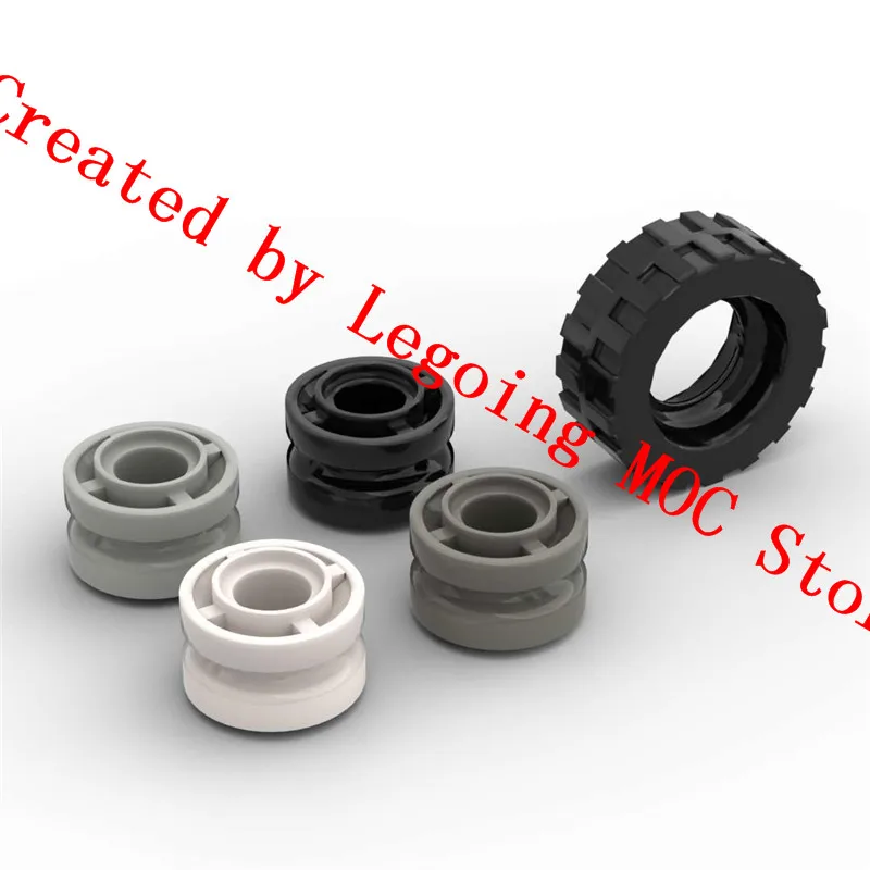 

Science and technology automobile building block moc-92409 + 42610 off road hub tire 17 * 6mm connector ev3 assembly toy