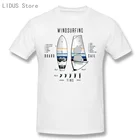 Винтажная Мужская хлопковая футболка с коротким рукавом, с принтом доска парусель