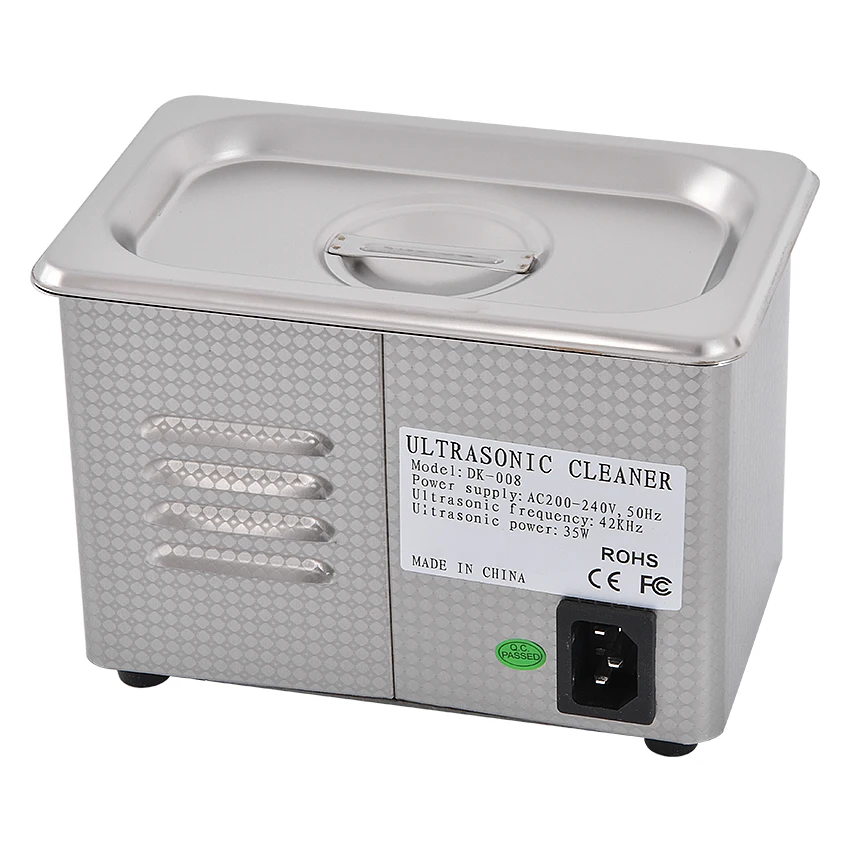 Ультразвуковой Цифровой Очиститель Из Нержавеющей Стали 0 8Л для ювелирных