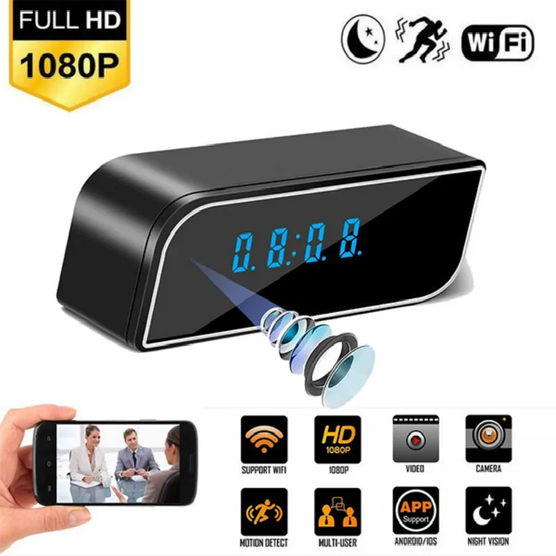 HD 1080P Часы с поддержкой Wifi и камерой мини IP камера VideoforAudio записывающее устройство
