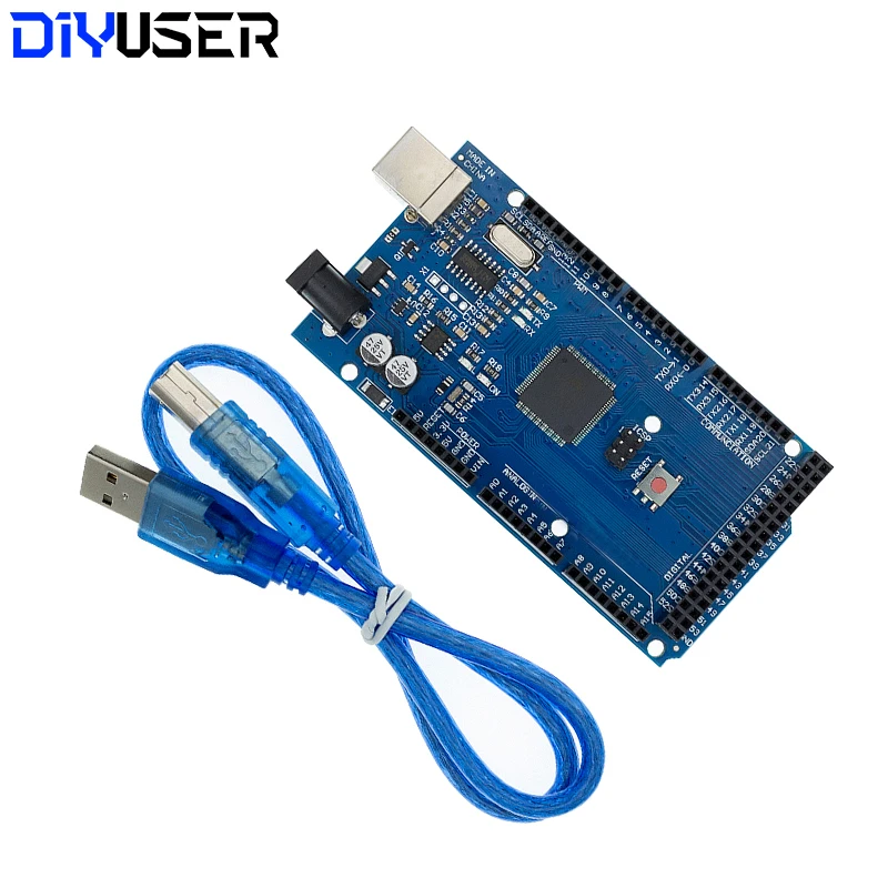 USB-плата MEGA2560 MEGA 2560 R3 (ATmega2560-16AU CH340G) AVR макетная плата для arduino | Электронные