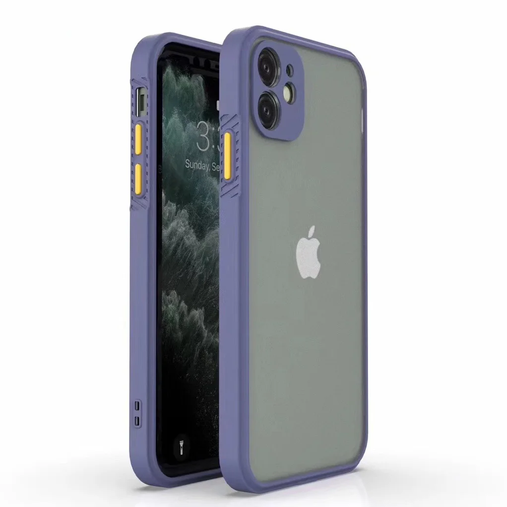 

Matte transparent Case For iPhone 12 Pro Max 12 mini 11 Pro case Camera Protect Cover For iPhone SE 2020 XS Max XR 6 7 8 Plus