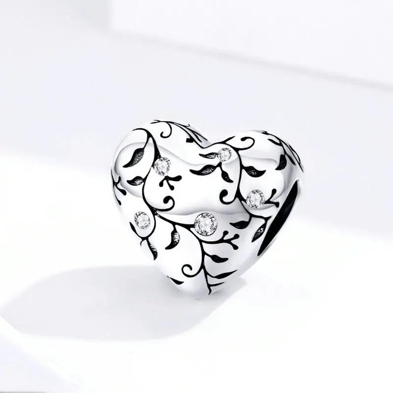 2019 New 925 Sterling Silver Beads European Patterns Heart Charms fit Original Bracelets Women DIY Jewelry | Украшения и