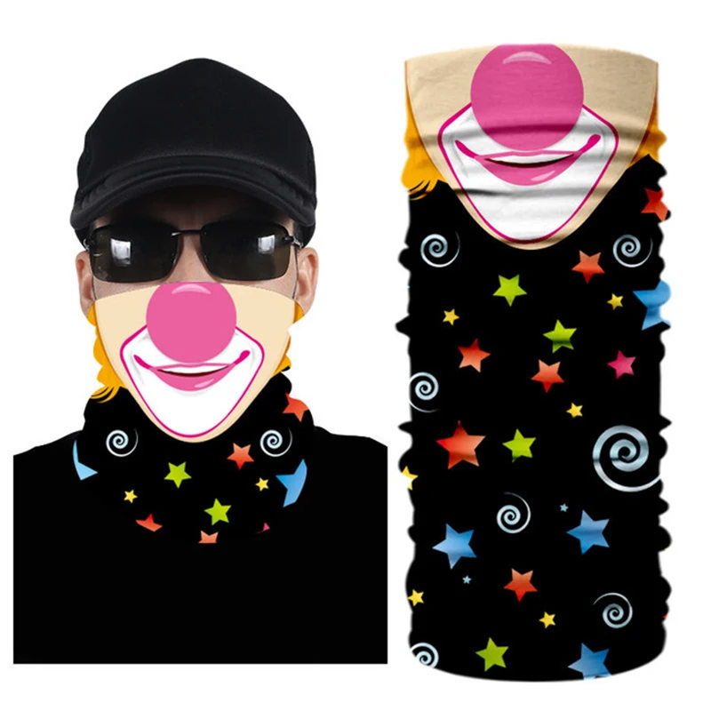 Уличная спортивная мотоциклетная маска для лица черная с черепом защита