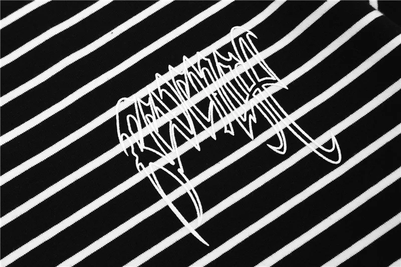 XXXtentacion месть полосатые футболки для мужчин женщин 1:1 Высокое качество маленькие